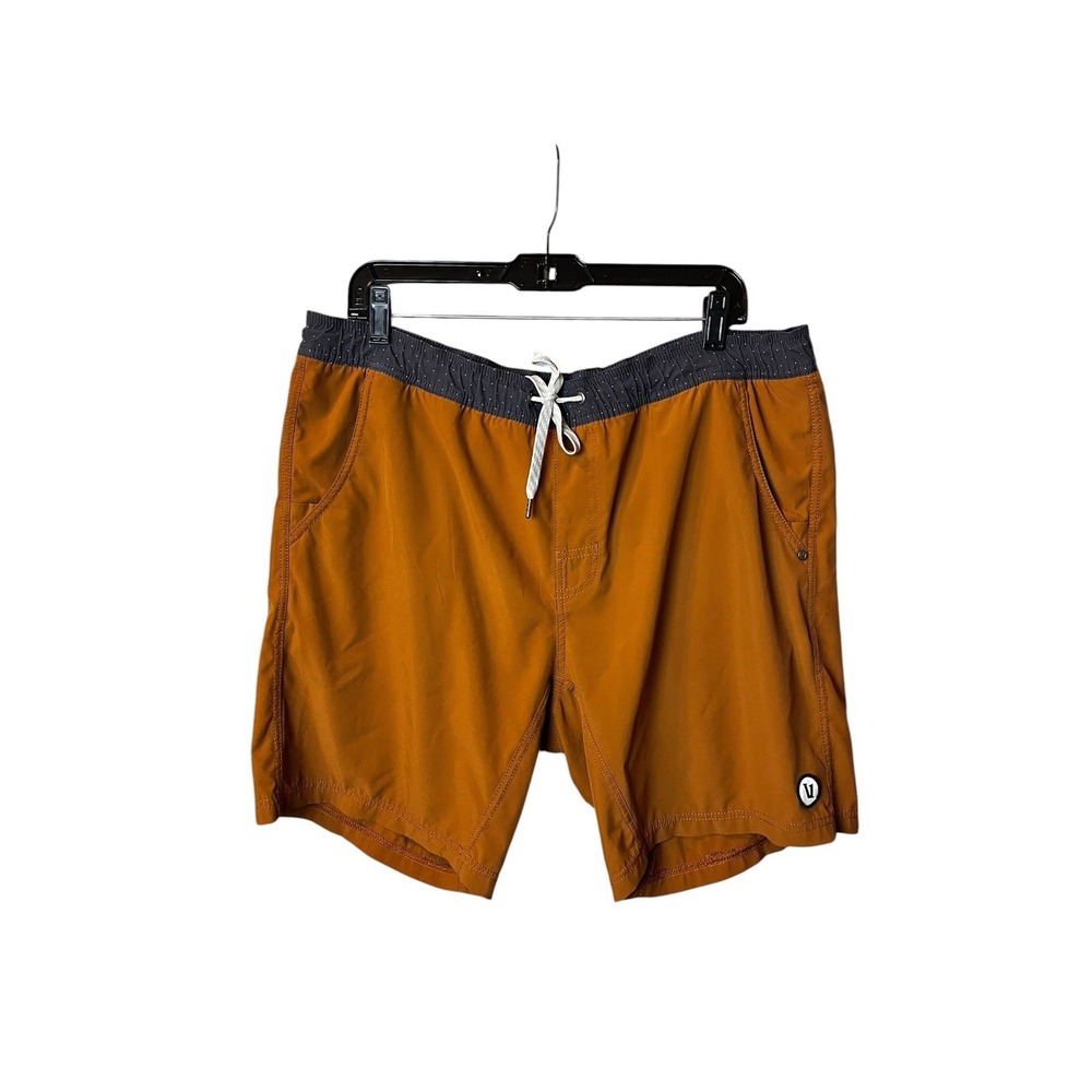 Vuori Men's Kore Shorts 2XL Turmeric Mustard Built-in Liner